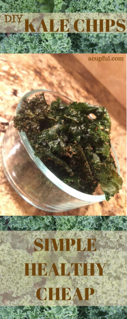 make your own KALE CHIPS- healthy family recipes - a cupful of carters - mandy carter