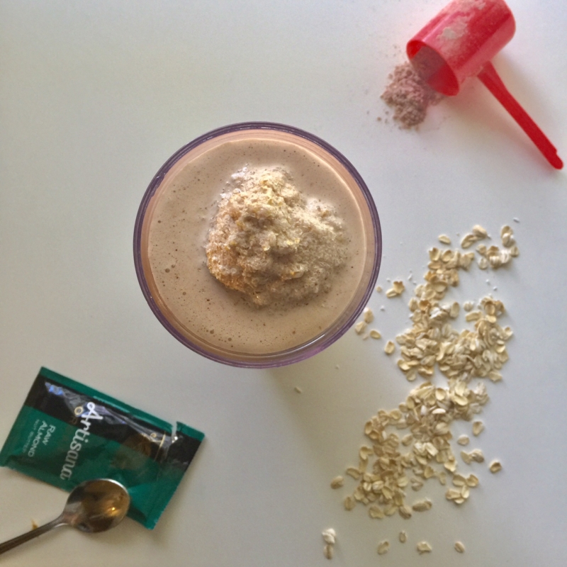 Almond Butter and Oatmeal Protein Shake ACUPFUL
