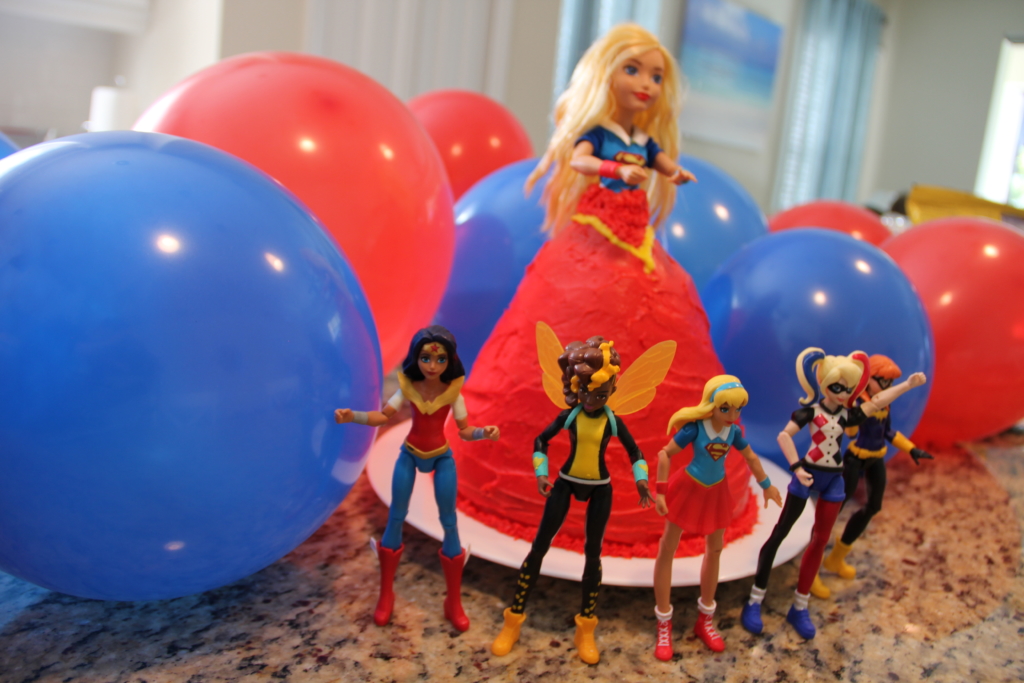 how to make a Supergirl doll cake