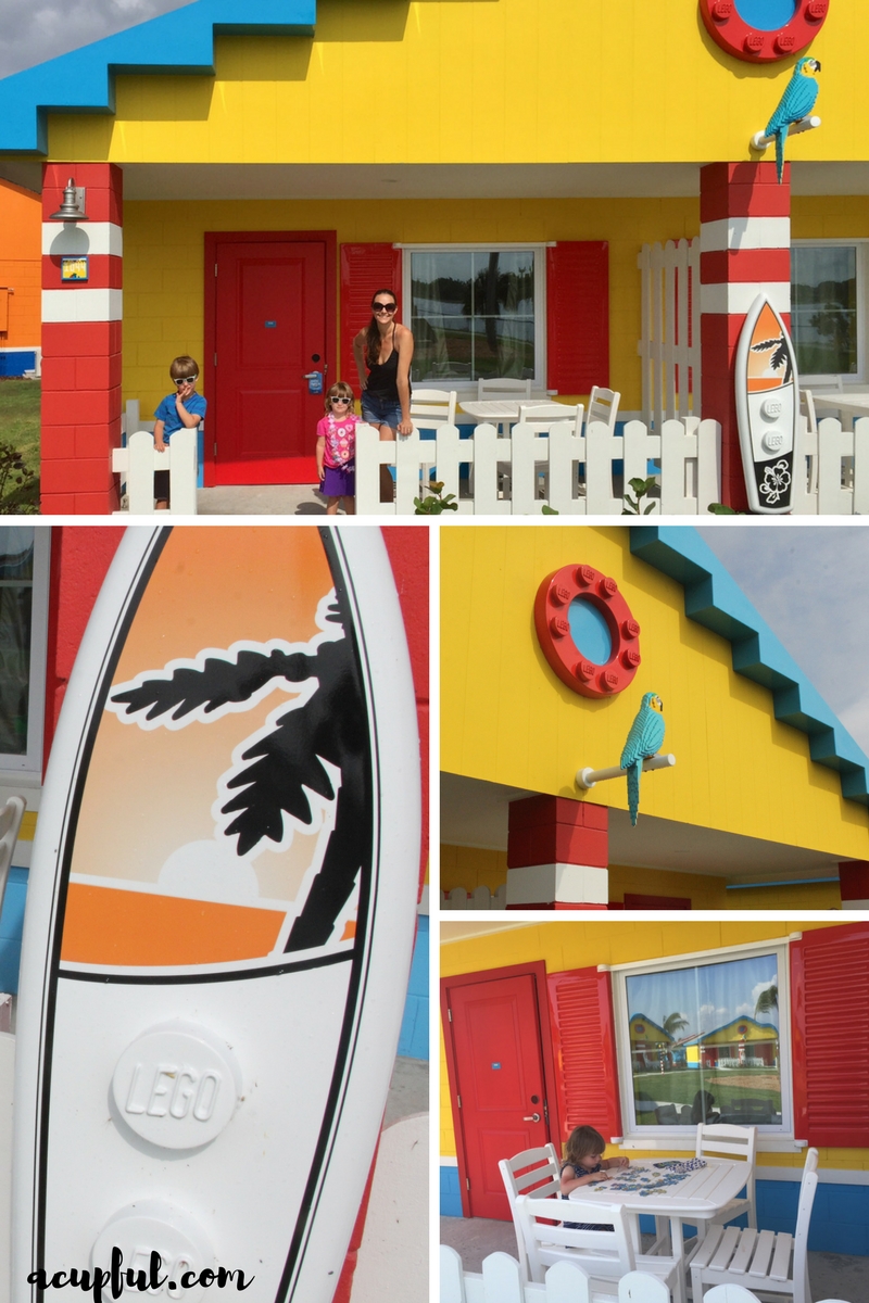 LEGOLAND Florida Beach Retreat hotel bungalow photos | Legoland Orlando hotel | acupful.com | Mandy Carter | bungalow rooms at the new LEGOLAND hotel | Beach Retreat | #LoveFl