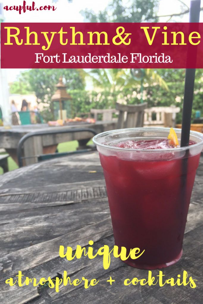Rhythm and Vine Fort Lauderdale | South Florida Cocktail Bar | Florida Beer Garden | Acupful.com | Mandy Carter travel writer | Florida blogger | Best Ft. Lauderdale Bar | South FLorida nightlife