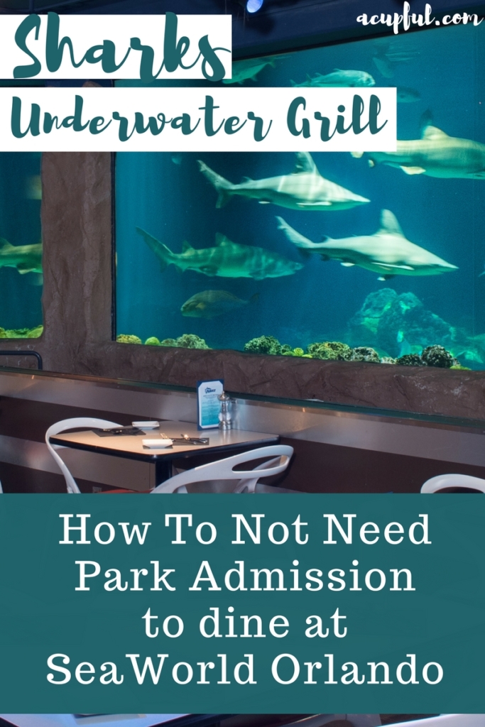 Orlando Magical Dining Month offers limited time special at Sharks Underwater Grill at SeaWorld | Acupful.com travel blog | Orlando family dining