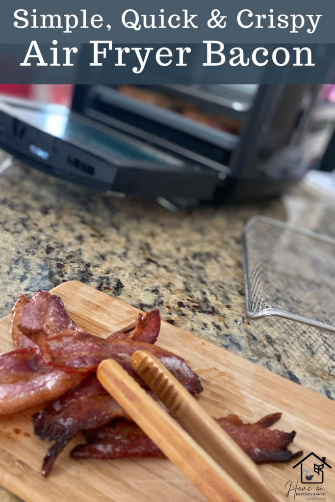the perfect air fryer bacon with Pampered Chef