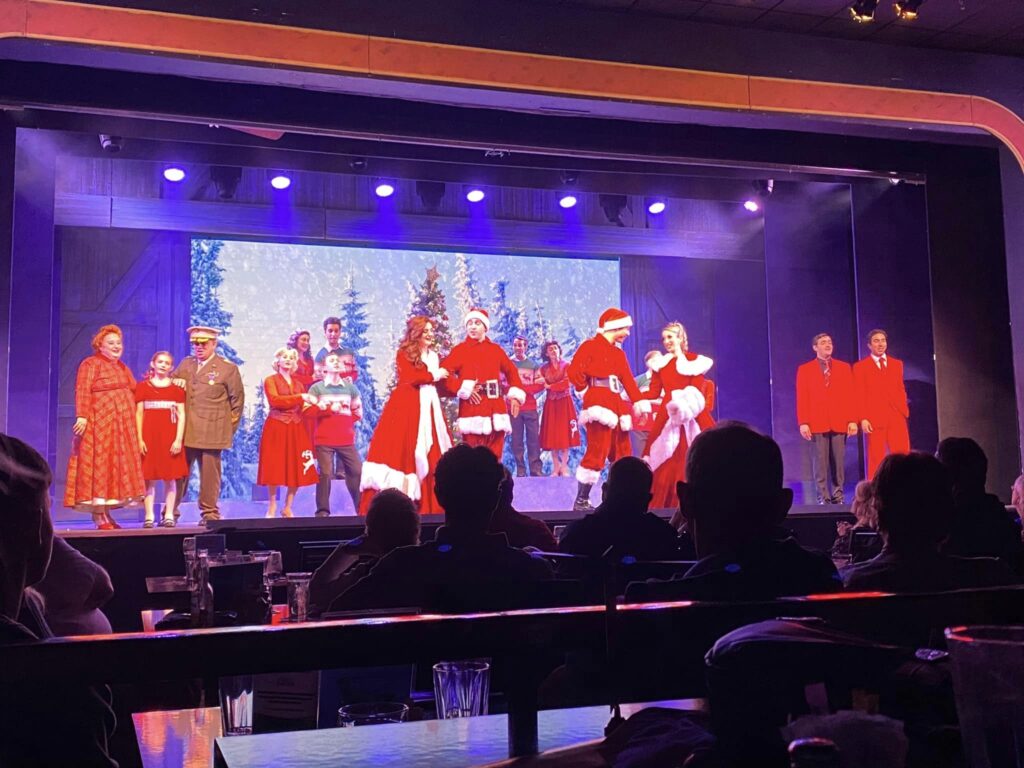 broadway palm fort myers | holiday dinner show in Florida | Mandy Carter Florida family blogger