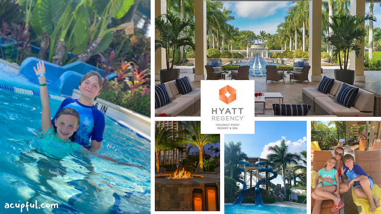Florida staycation spots | acupful.com | Hyatt Regency at Coconut Point in Bonita Springs, Fl
