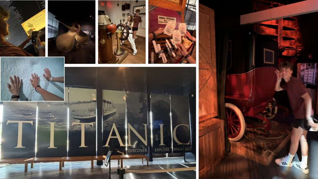 Titanic museum Orlando historical exhibit on International Drive